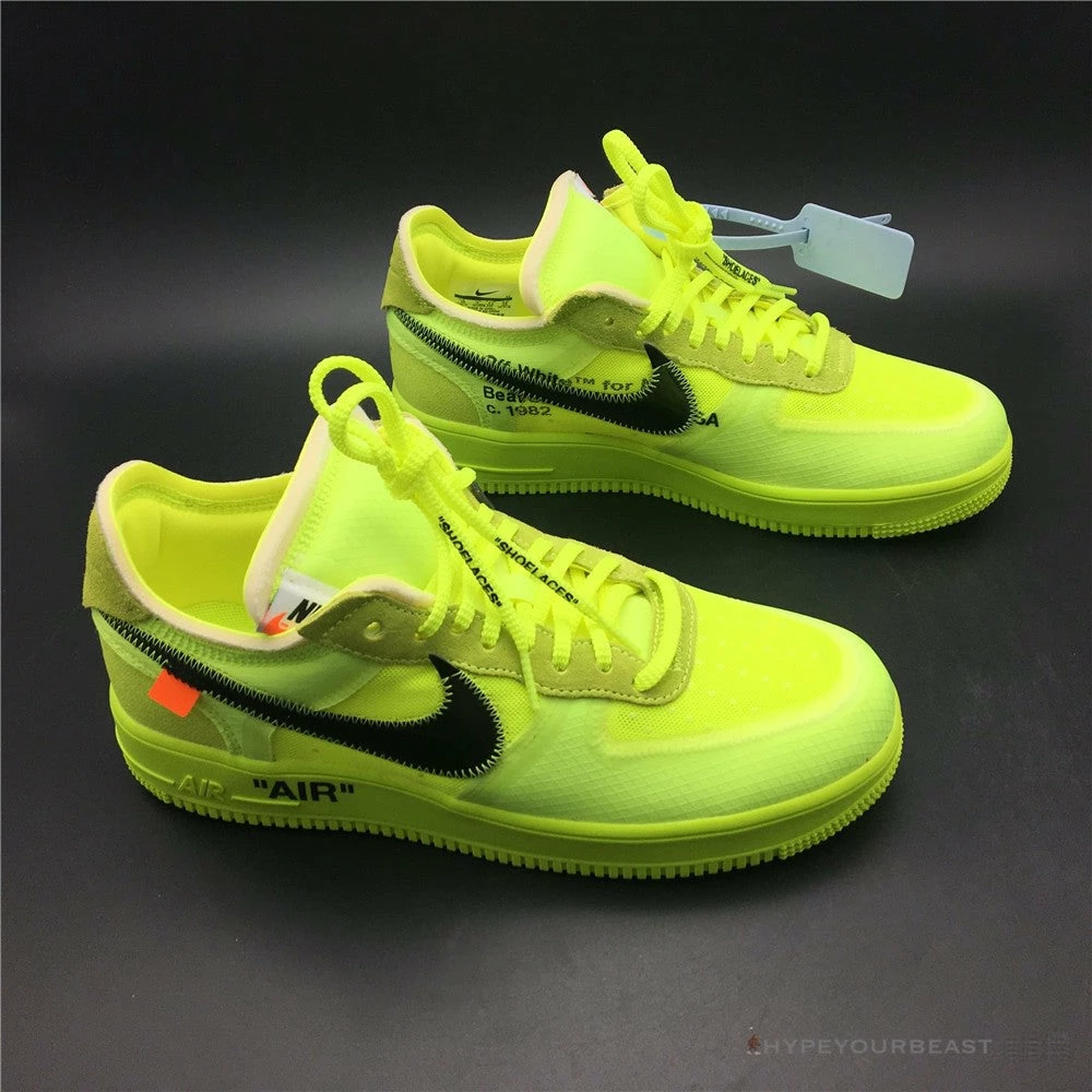 Off-White X Nike Air Force 1 Low “Volt”