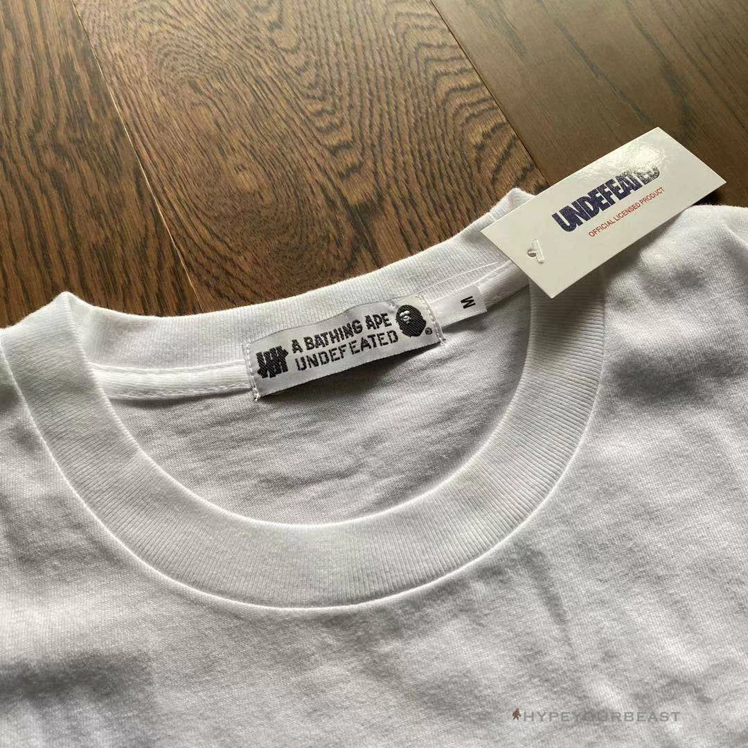 UNDFTD X Bape Tee Shirt White Clothes
