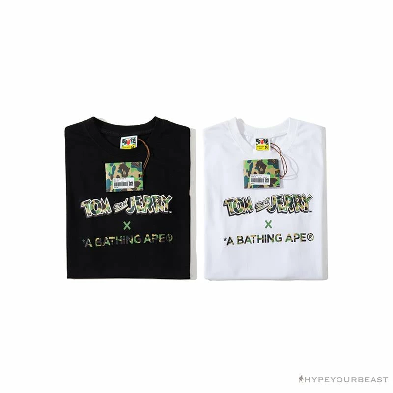 BAPE Little Ape Head Tom And Jerry Chase Tee Shirt ‘WHITE’ Clothes