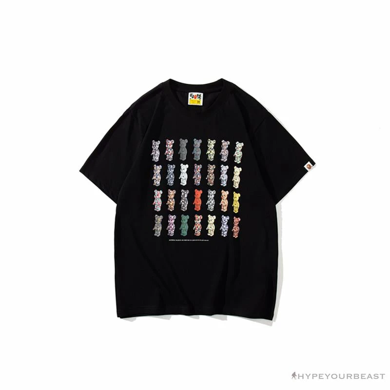 BAPE Violent Bear Collaboration 28th Anniversary Camouflage Tee Shirt ‘BLACK’