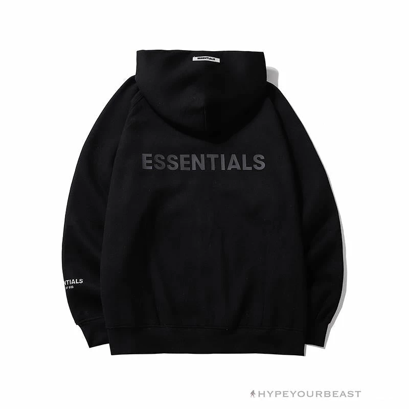 HypeYourBeast FOG Hoodie “ESSENTIALS’ Black