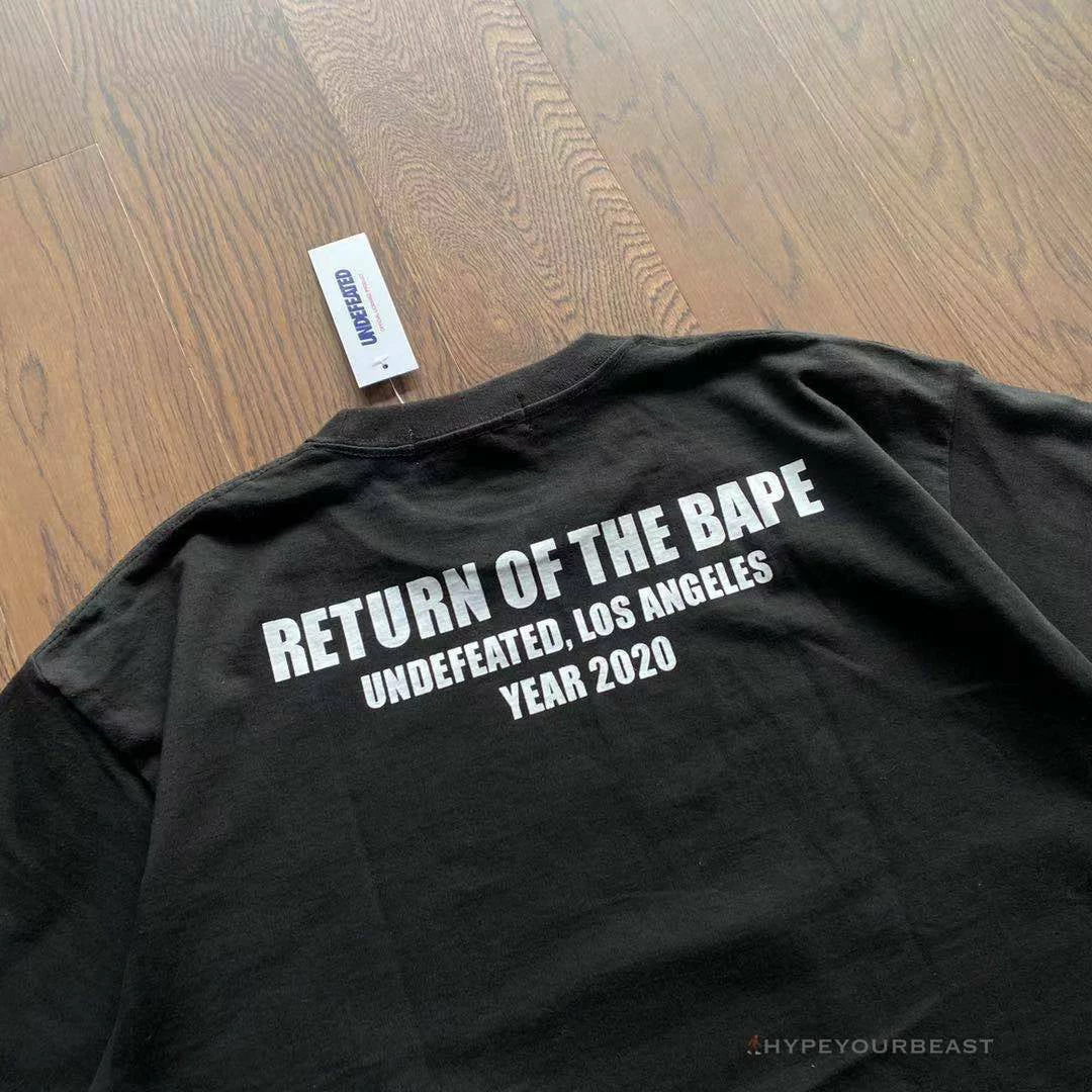 UNDFTD X Bape Tee Shirt Black Clothes