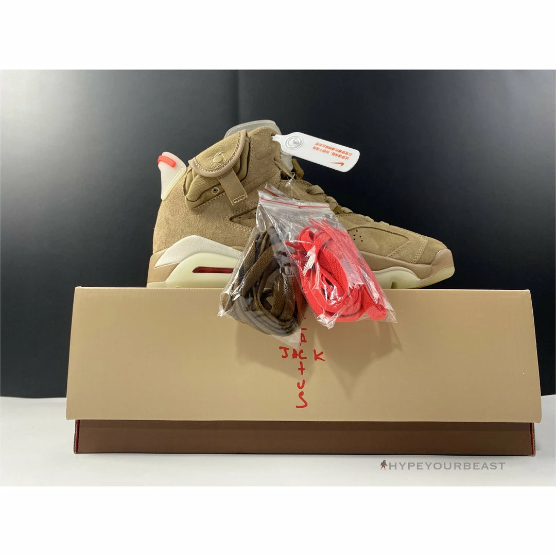 HypeYourBeast Air Jordan 6 Retro Travis Scott British Khaki