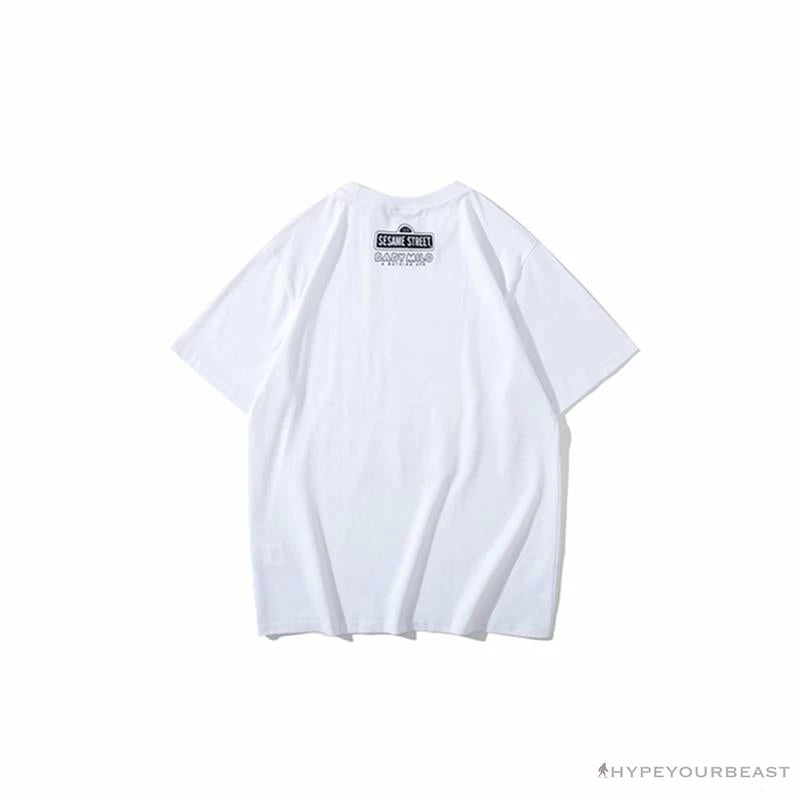 BAPE Baby Milo Sesame Street Carp Streamer Tee Shirt ‘WHITE’ Clothes