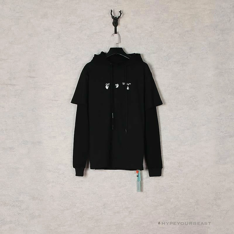 HypeYourBeast Off White Hoodie Black Blue