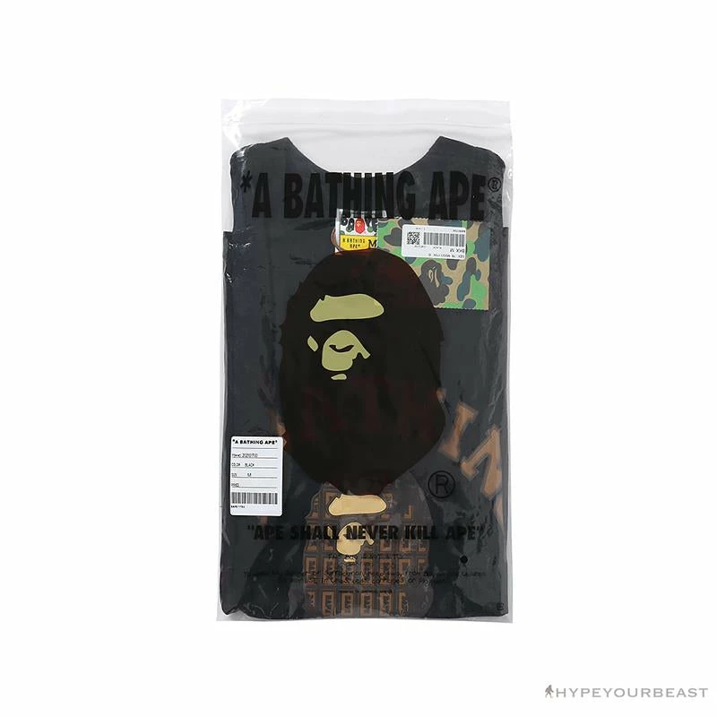 BAPE Valentine’s Day Chocolate Ape Head Tee Shirt ‘BLACK’