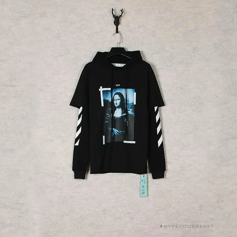 HypeYourBeast Off White Hoodie Mona Lisa Hoodies & Jackets