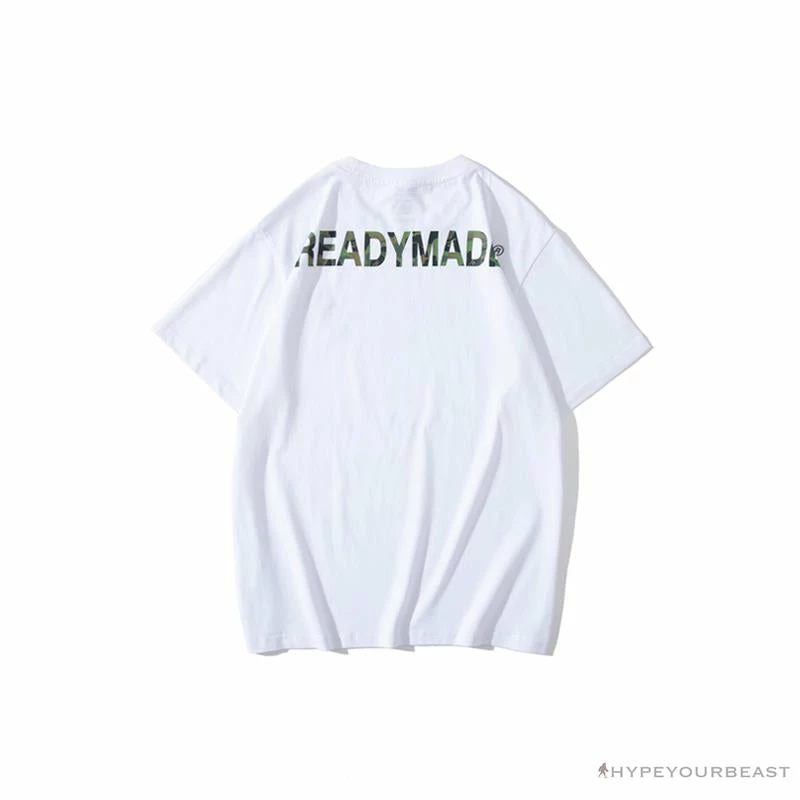 BAPE Readymade Small Bee Camouflage Letter Tee Shirt ‘GREEN’ Clothes