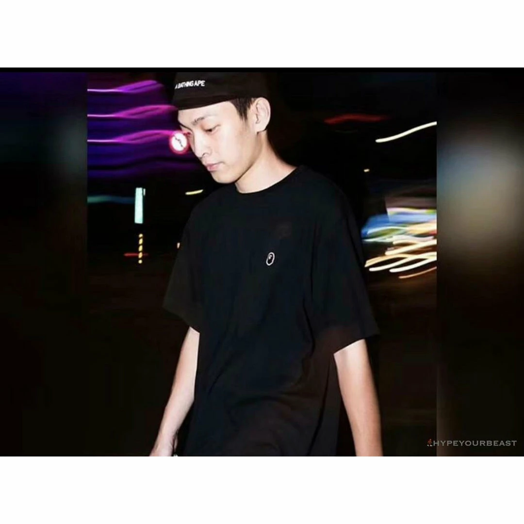 Clothes BAPE Classic Embroidered Logo Ape Head Tee Shirt ‘BLACK’