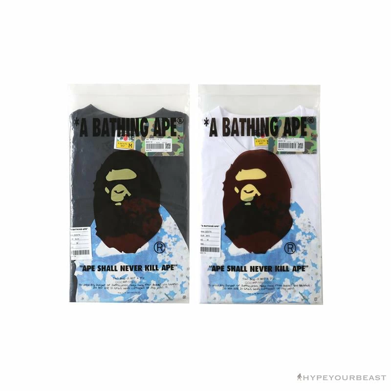 BAPE Japan Limited Edition Mt. Fuji Sakura Tee Shirt ‘WHITE’ Clothes