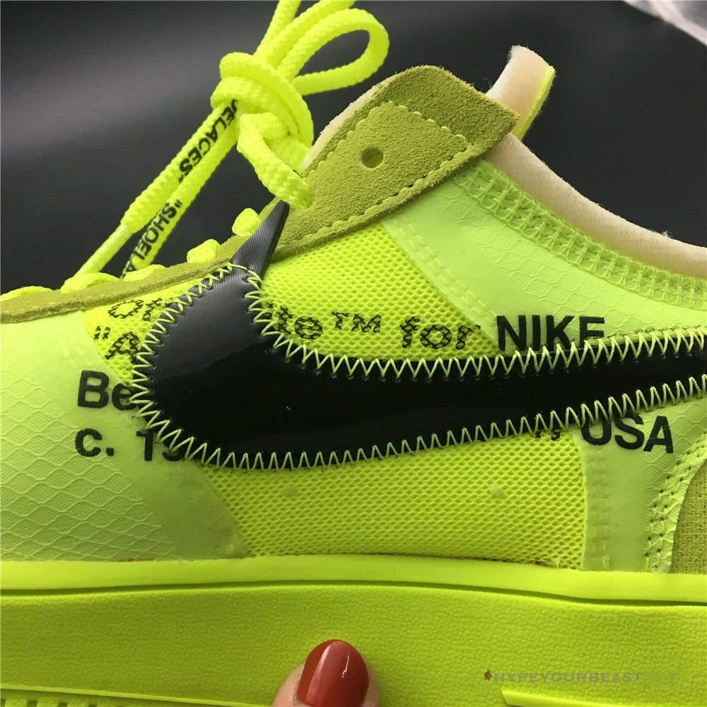 Off-White X Nike Air Force 1 Low “Volt”