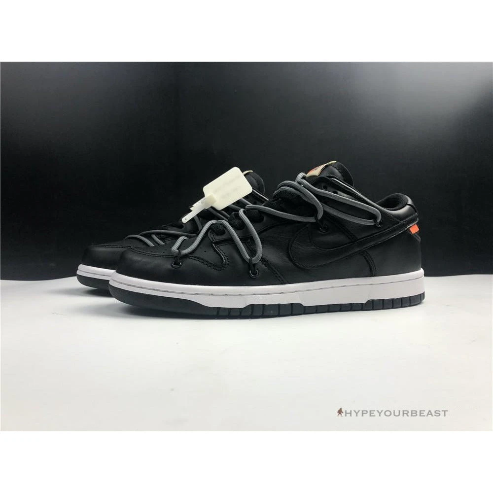 Off White X Nike Dunk Low Black
