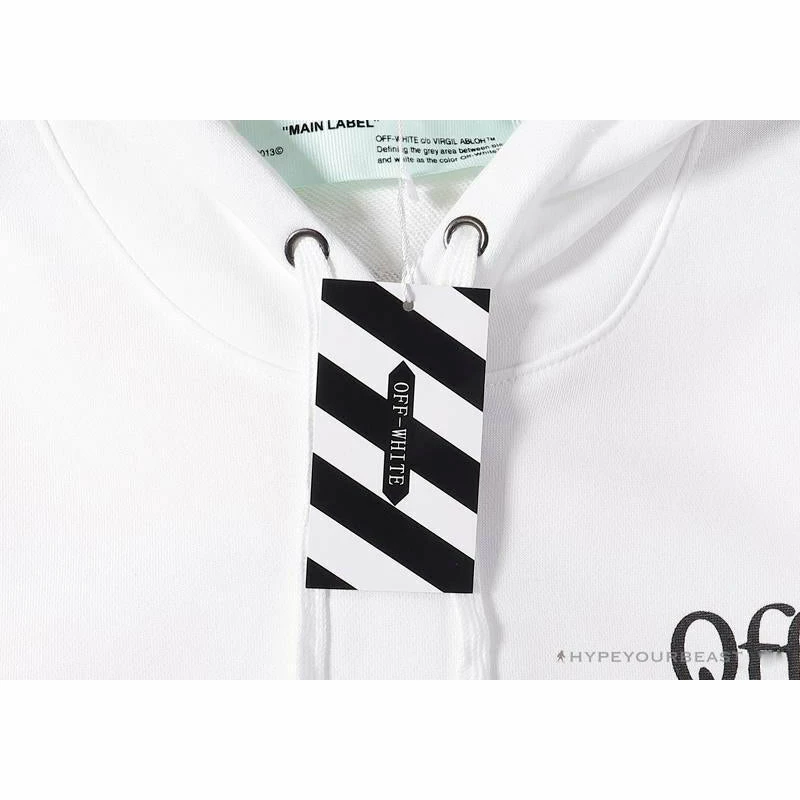 Hoodies & Jackets OFF-WHITE Pink Orange Arrow Hoodie ‘WHITE’