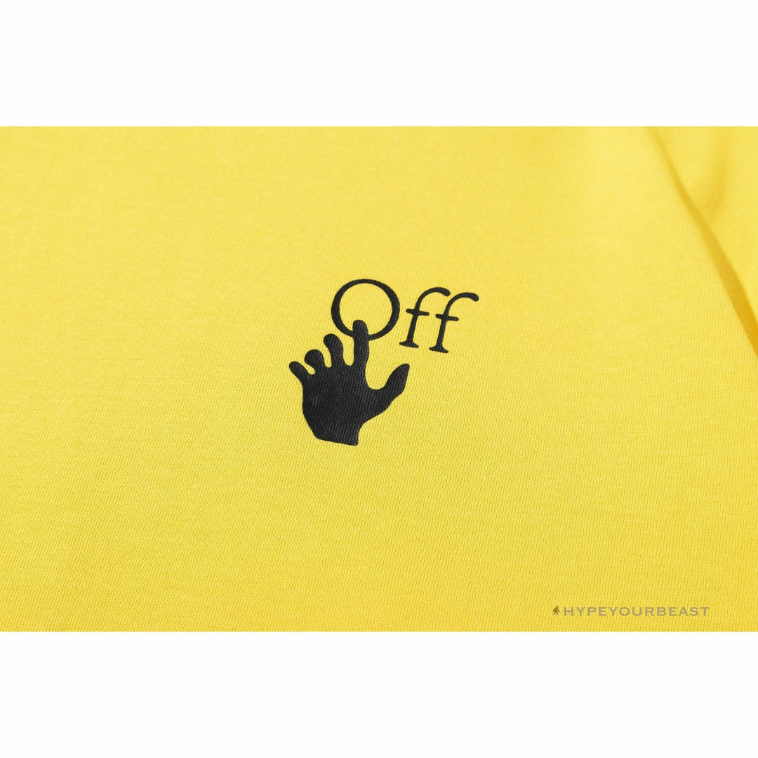 OFF-WHITE Spray Paint Arrow Tee Shirt ‘YELLOW’