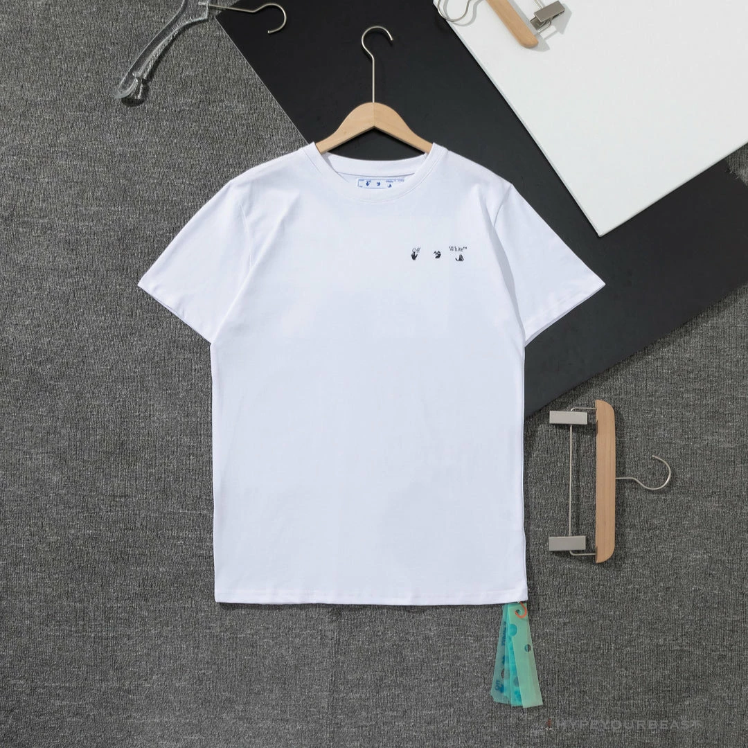 T-Shirts OFF-WHITE Skull And Writing Tee Shirt ‘WHITE’