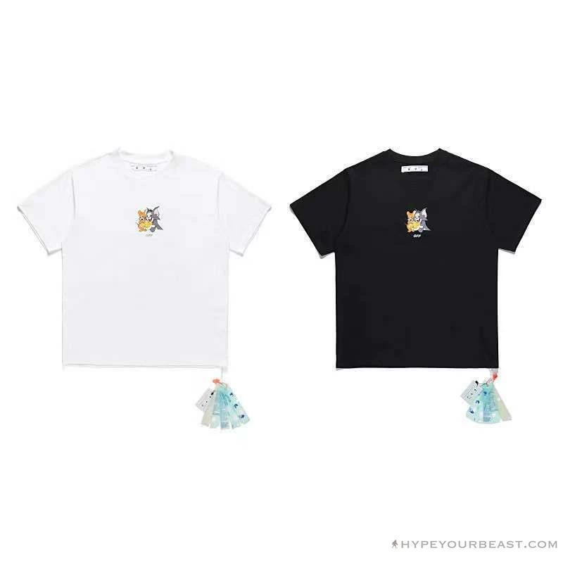 OFF-WHITE Cat And Mouse Tee Shirt ‘WHITE’ T-Shirts