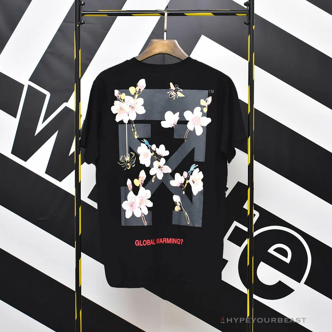 OFF-WHITE Sakura Tee Shirt ‘BLACK’ T-Shirts