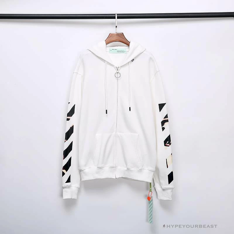 OFF-WHITE Angel Jesus Religious Print Hoodie ‘WHITE’