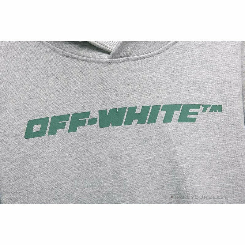 Hoodies & Jackets OFF-WHITE Hand-Painted Utility Pole Worker Hoodie ‘GREY’