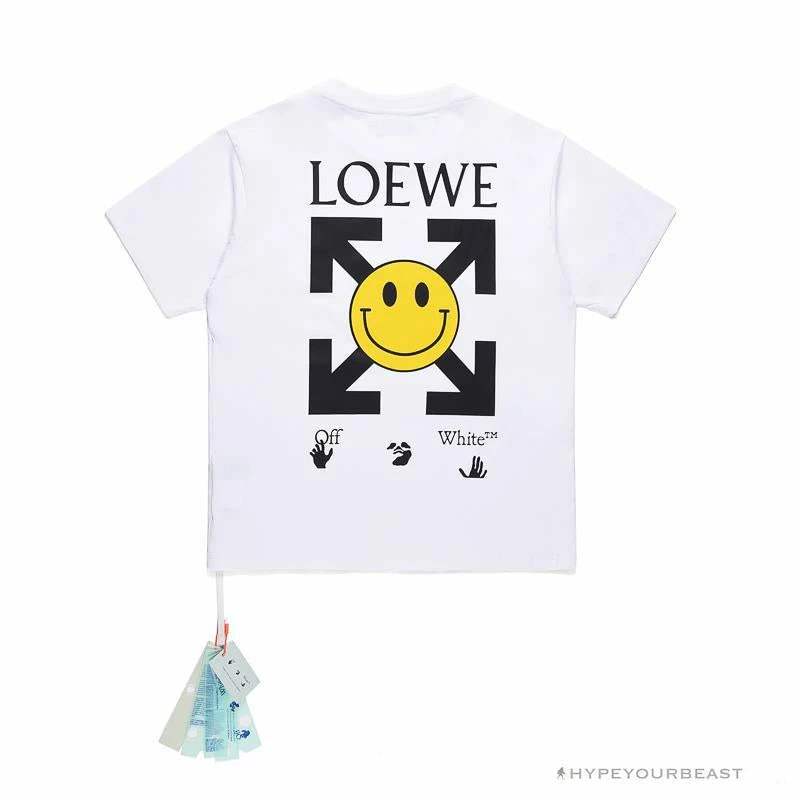 OFF-WHITE X LOEW X SMILEY Tee Shirt ‘WHITE’ T-Shirts