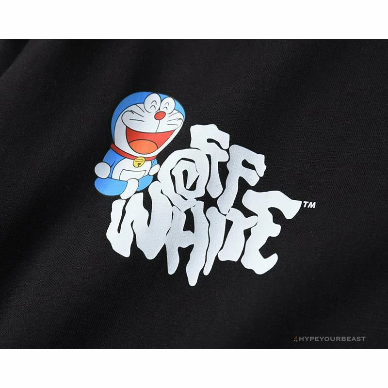 OFF-WHITE Graffiti Letter Doraemon Tee Shirt ‘ BLACK’ T-Shirts