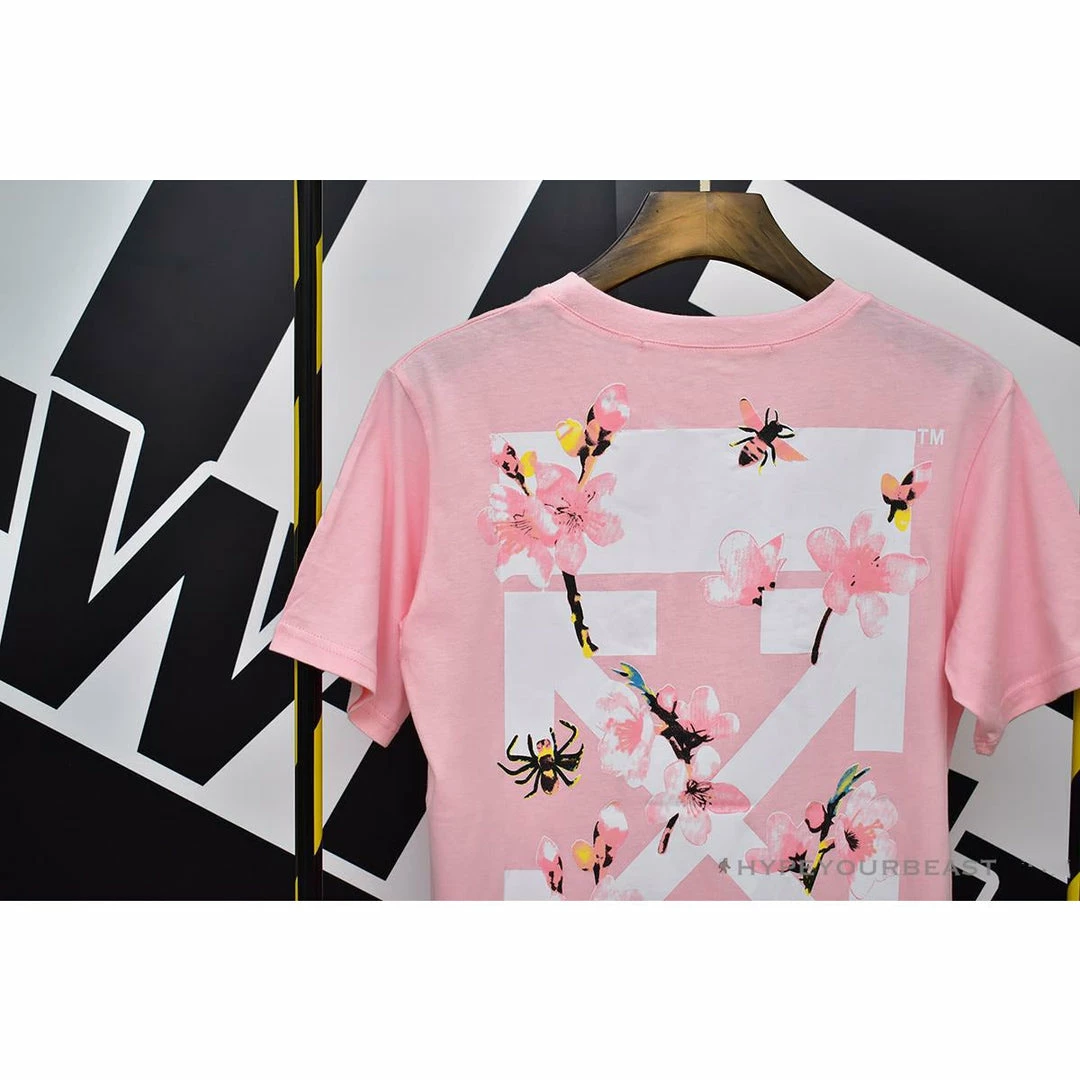 OFF-WHITE Sakura Tee Shirt ‘PINK’ T-Shirts