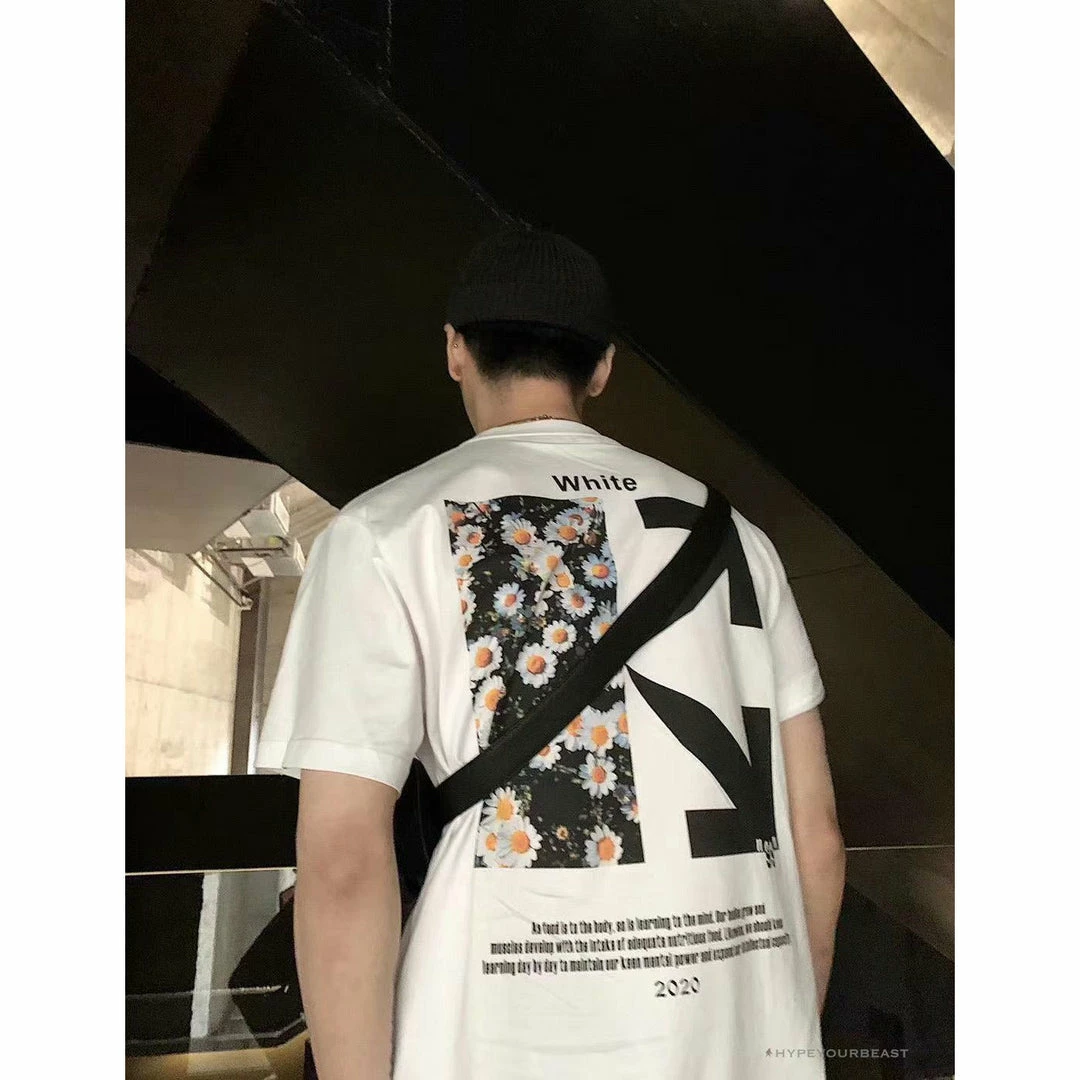 T-Shirts OFF-WHITE Daisy Graffiti Arrow Conley Tee Shirt ‘WHITE’