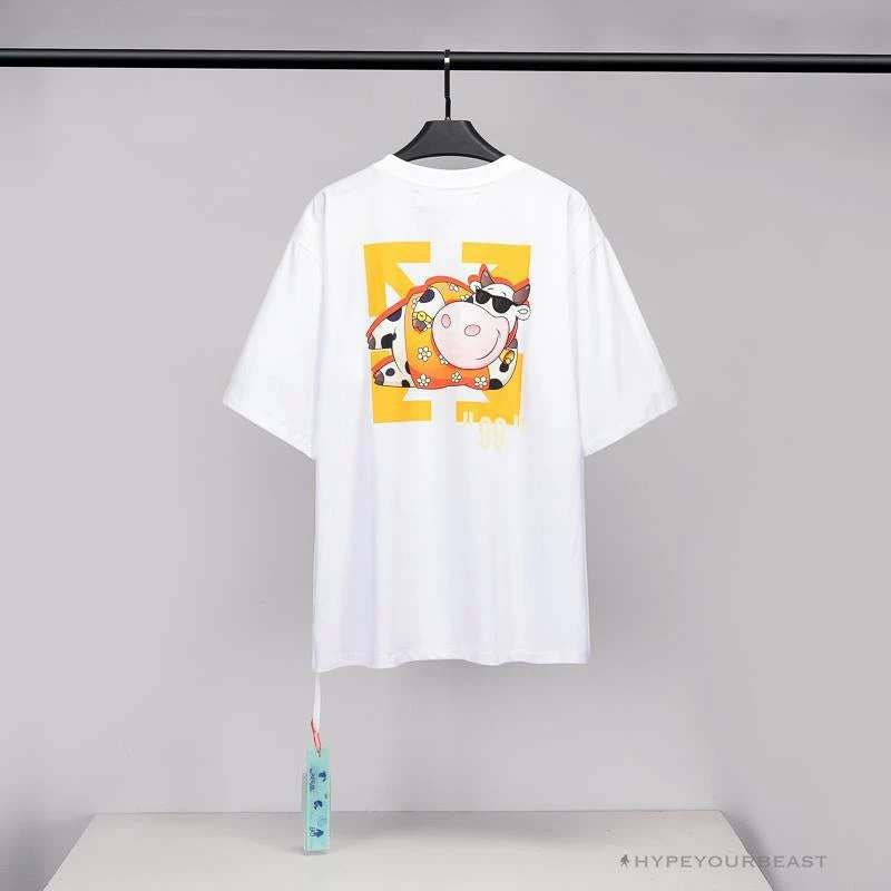 T-Shirts OFF-WHITE Hawaiian Cow Arrow Tee Shirt “WHITE’