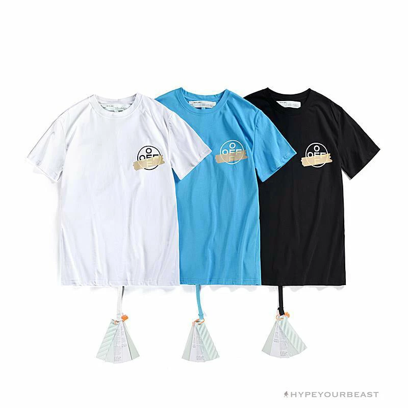 OFF-WHITE Explosive Strip Basic Arrow Tee Shirt ‘BLACK’