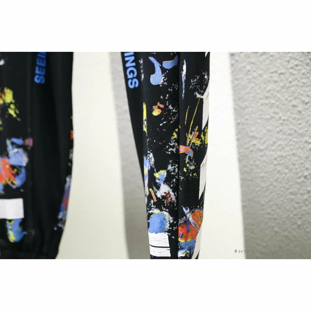 OFF-WHITE Pants Black Paint