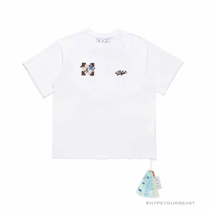 T-Shirts OFF-WHITE Arrow Flying Cow Tee Shirt ‘WHITE’