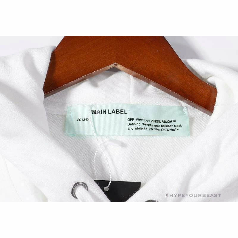 Hoodies & Jackets OFF-WHITE Skull And Writing Hoodie ‘WHITE’