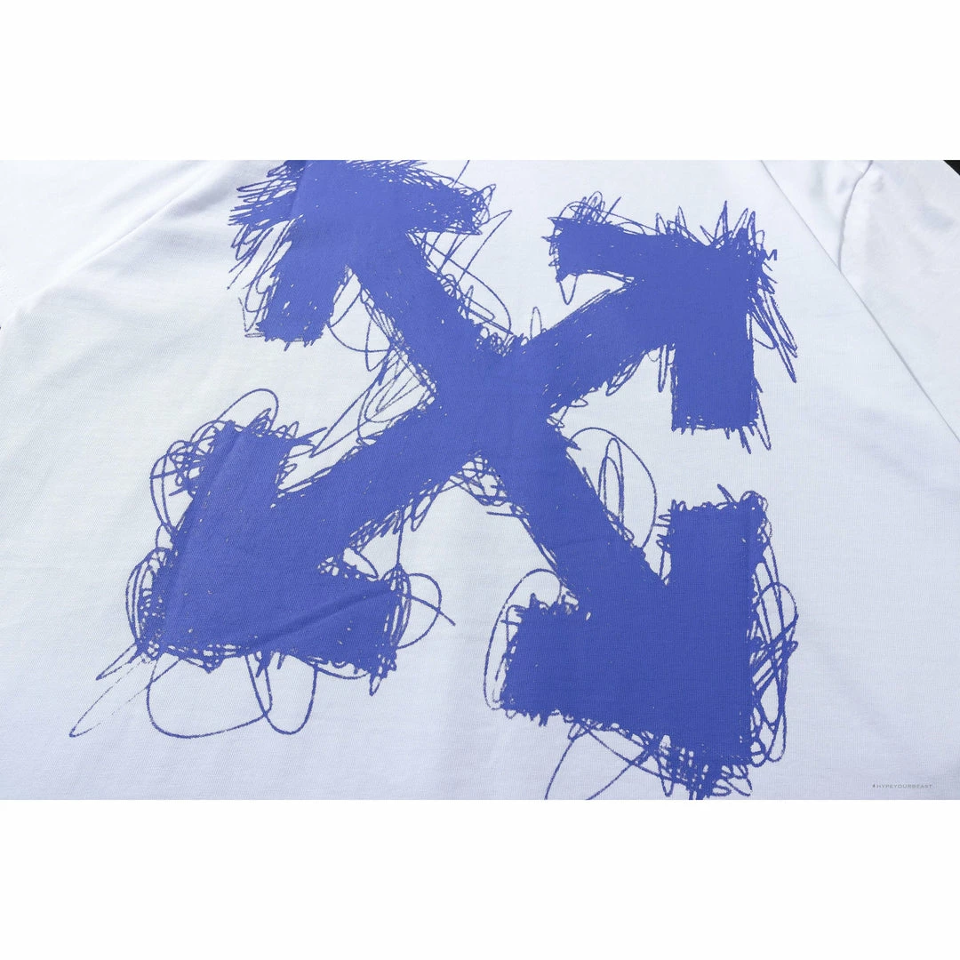 T-Shirts OFF-WHITE Ballpoint Pen Depicting Pattern Tee Shirt ‘WHITE’