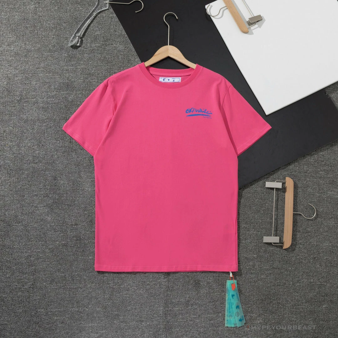 T-Shirts OFF-WHITE Tropical Landscape Tee Shirt ‘PINK’