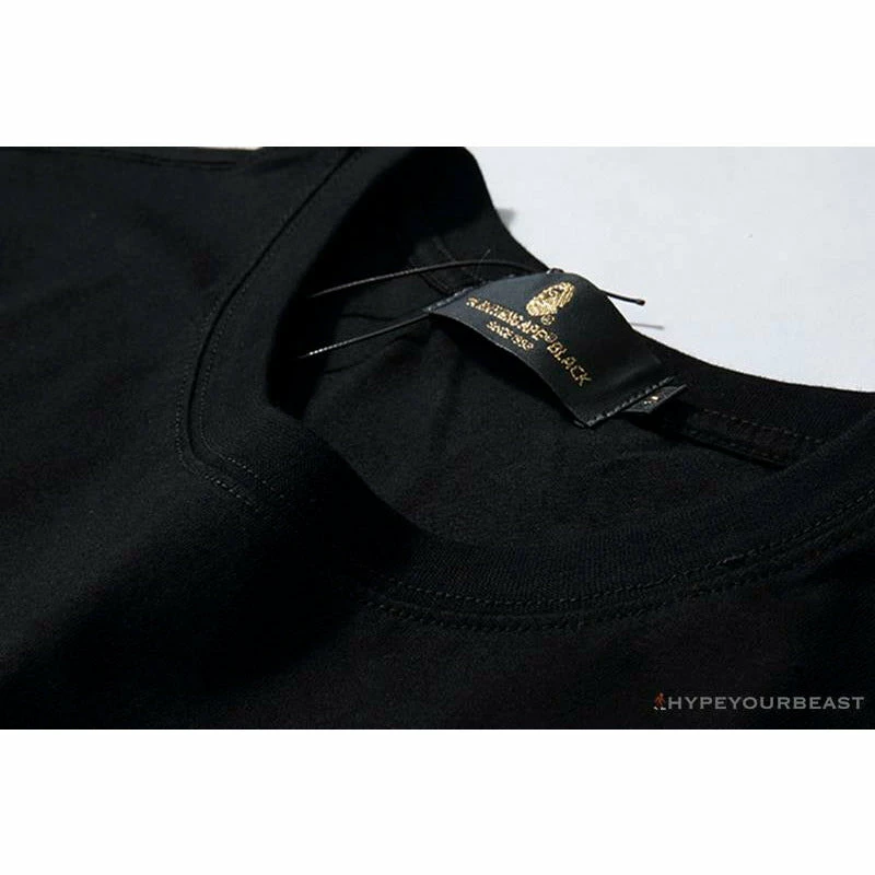 BAPE X MCM Camouflage Ape Head Tee Shirt ‘BLACK’