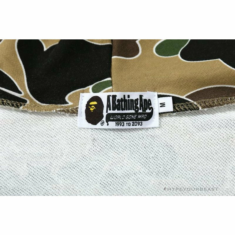 BAPE Shark Head STA Star Camouflage Hoodie ‘YELLOW’ Clothes