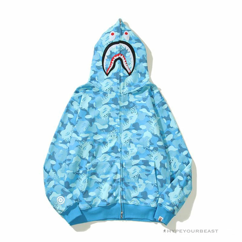 HypeYourBeast Bape Hoodie Sky Blue