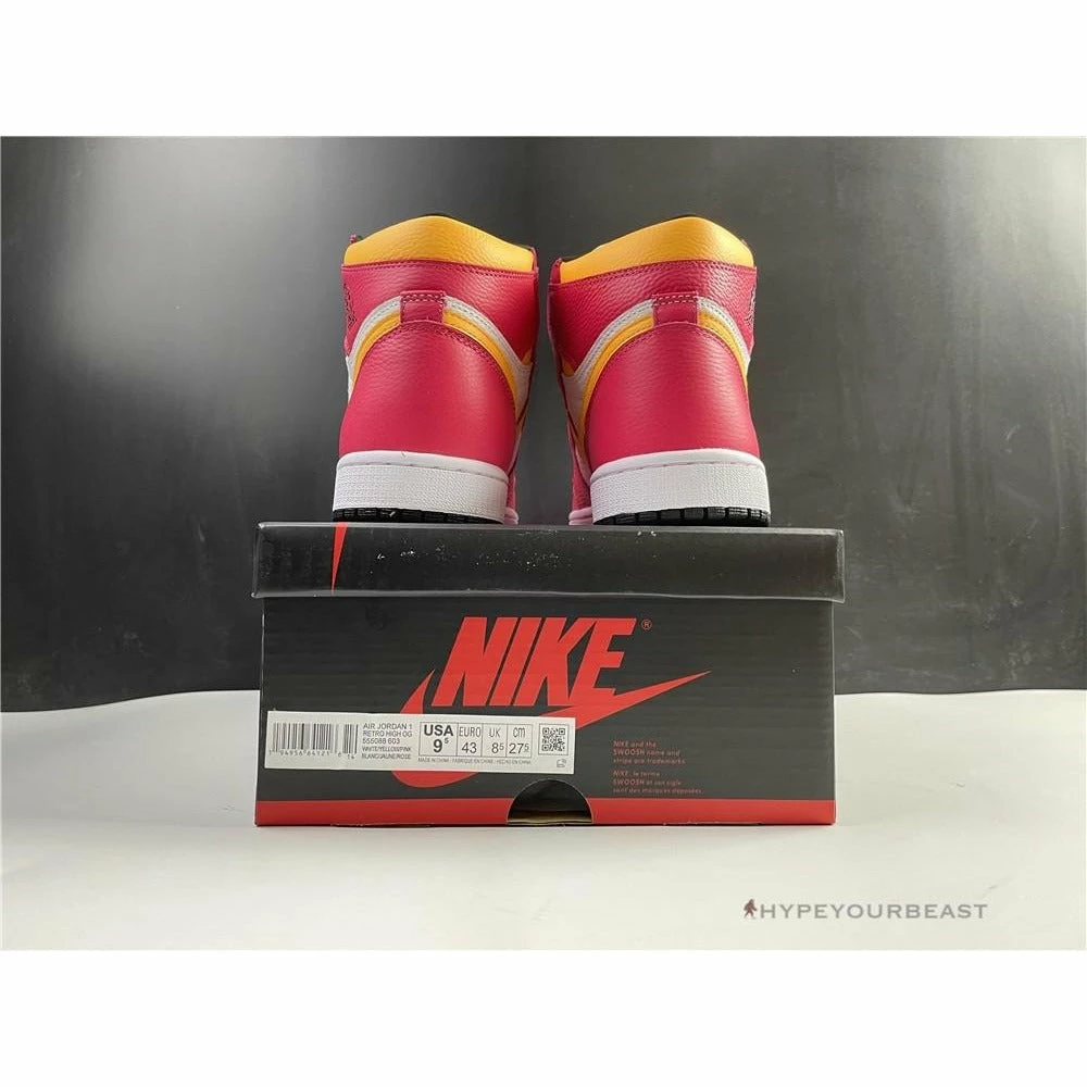 HypeYourBeast Air Jordan 1 Retro High Light Fusion Red
