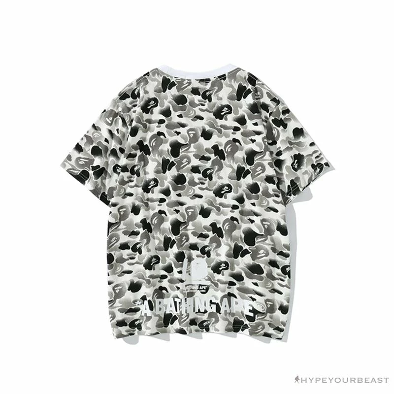 BAPE Chinese Style Ink 10th Anniversary Camouflage Tee Shirt ‘WHITE’ Clothes