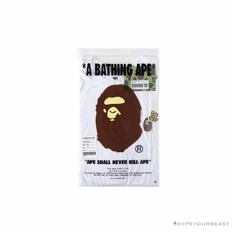 BAPE Readymade Small Bee Camouflage Letter Tee Shirt ‘GREEN’ Clothes