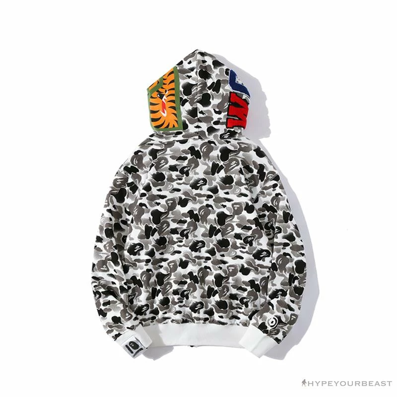Clothes BAPE Chinese Style Ink Camouflage 10th Anniversary Limited Hoodie ‘WHITE’