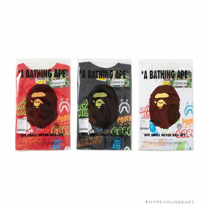 BAPE Street Graffiti Tee Shirt ‘WHITE’