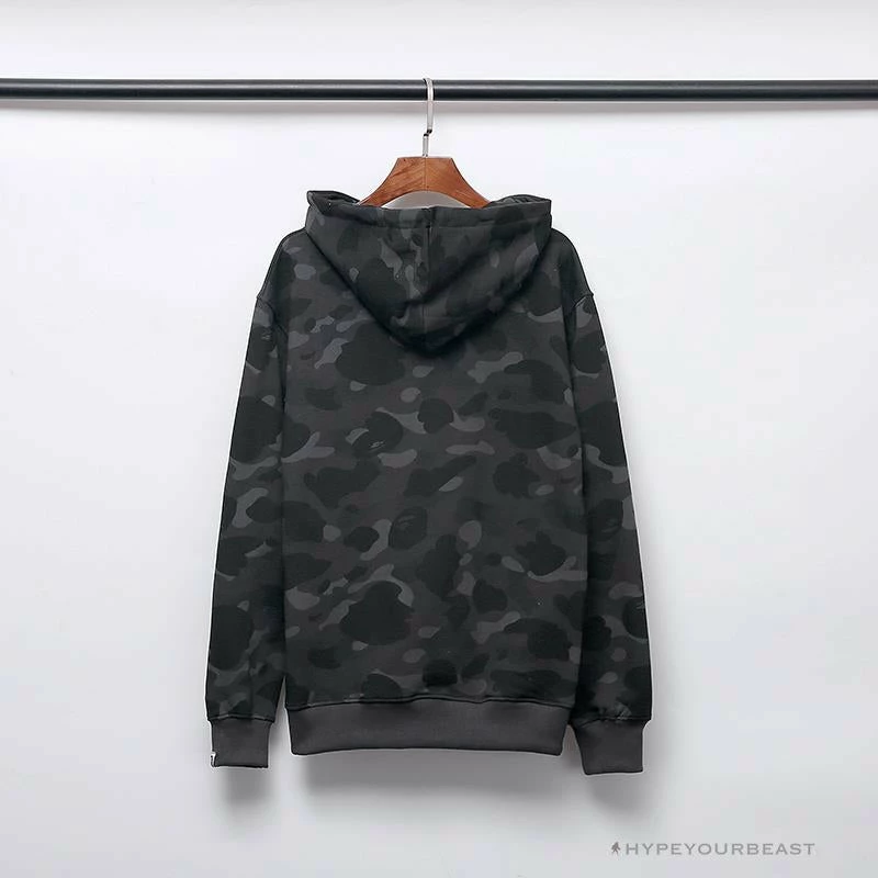 BAPE X Bathing Ape Head Camouflage Hoodie ‘GREY’