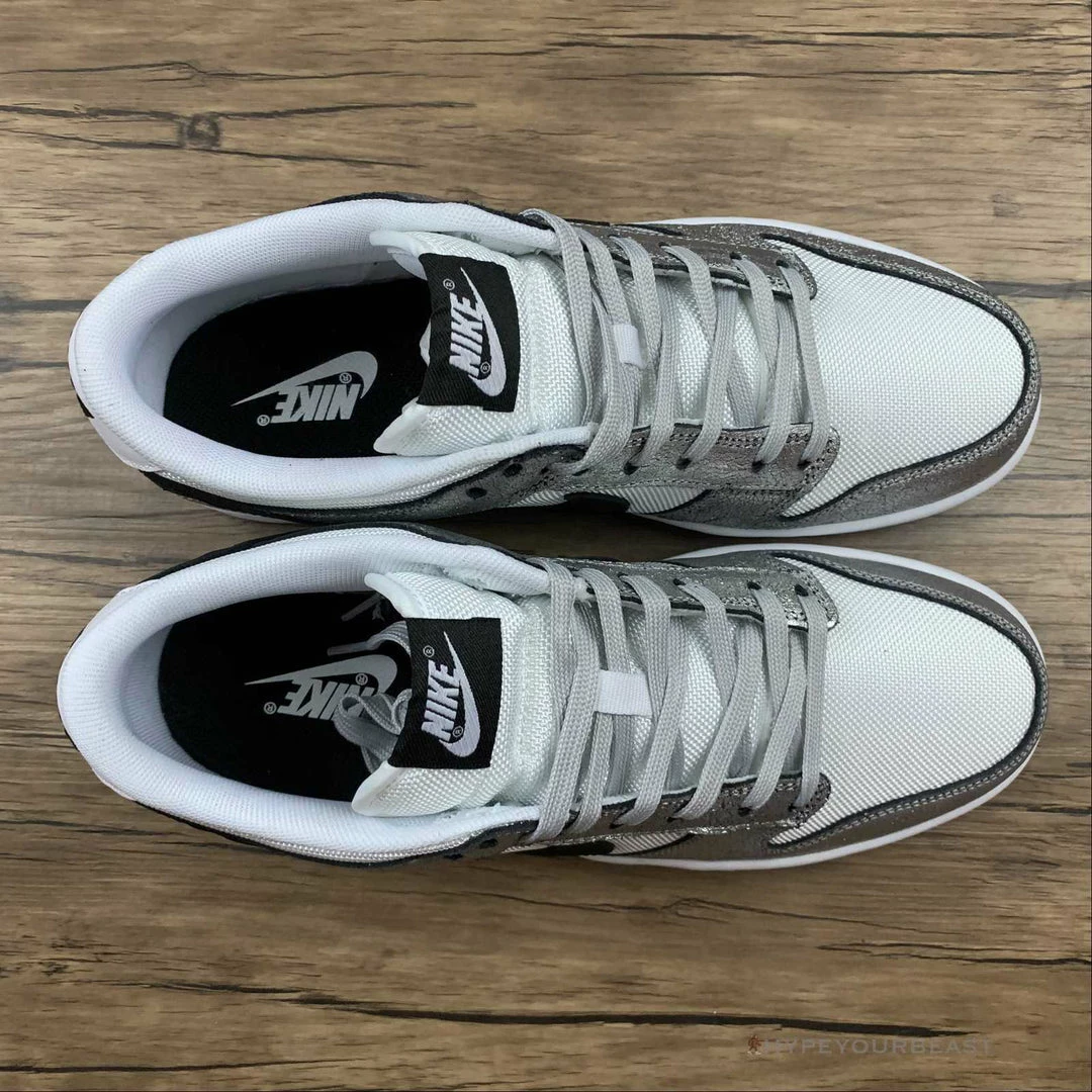 HypeYourBeast Nike Dunk Low Cracked Leather Silver