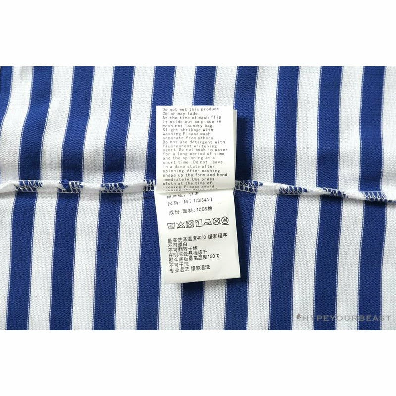 Clothes BAPE Baby Milo Sesame Street Striped Tee Shirt ‘BLUE’