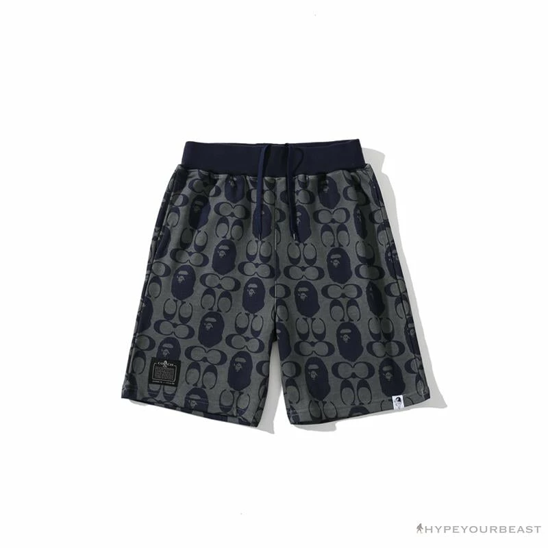 BAPE X COACH Co-Branded Dark-Blue Shorts Clothes