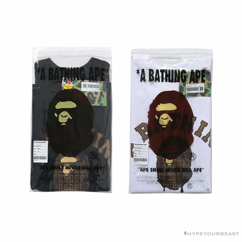 Clothes BAPE Valentine’s Day Chocolate Ape Head Tee Shirt ‘WHITE’