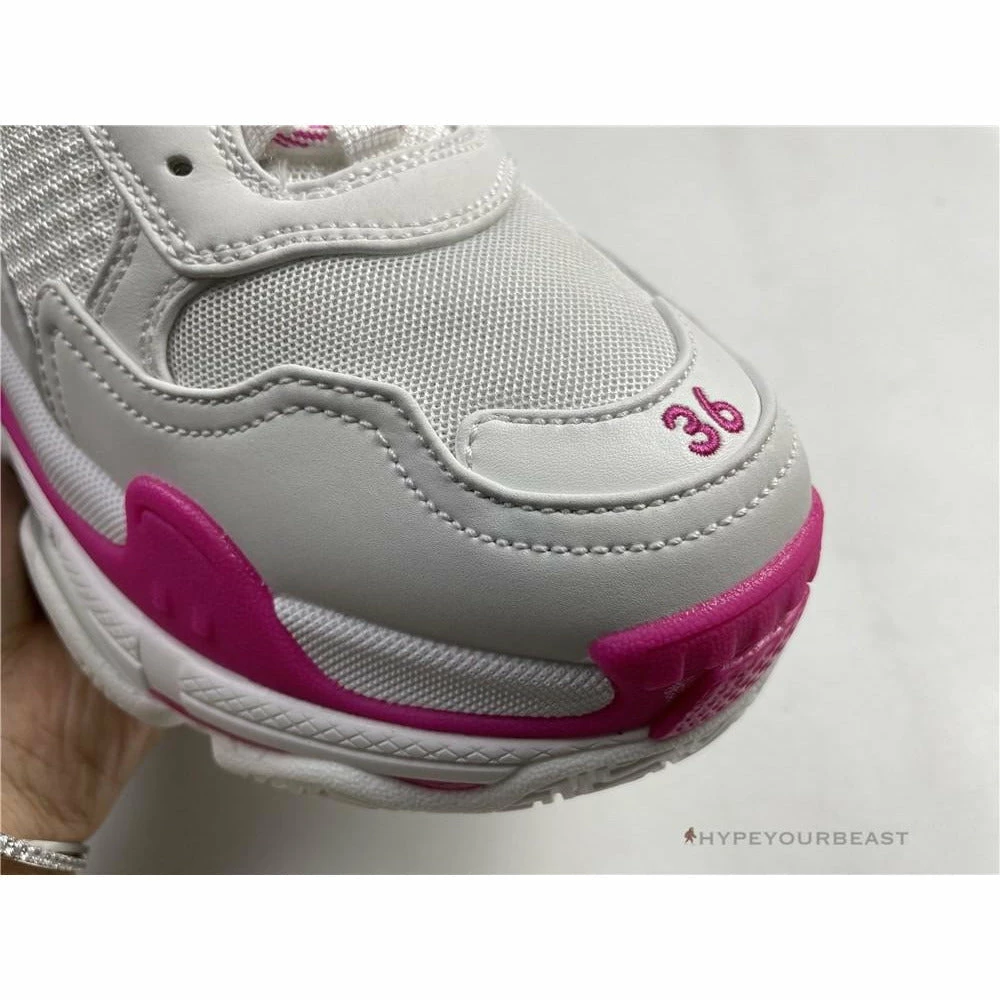 hypeyourbeast Ba*len*cia*ga triple s bcg triple s white pink