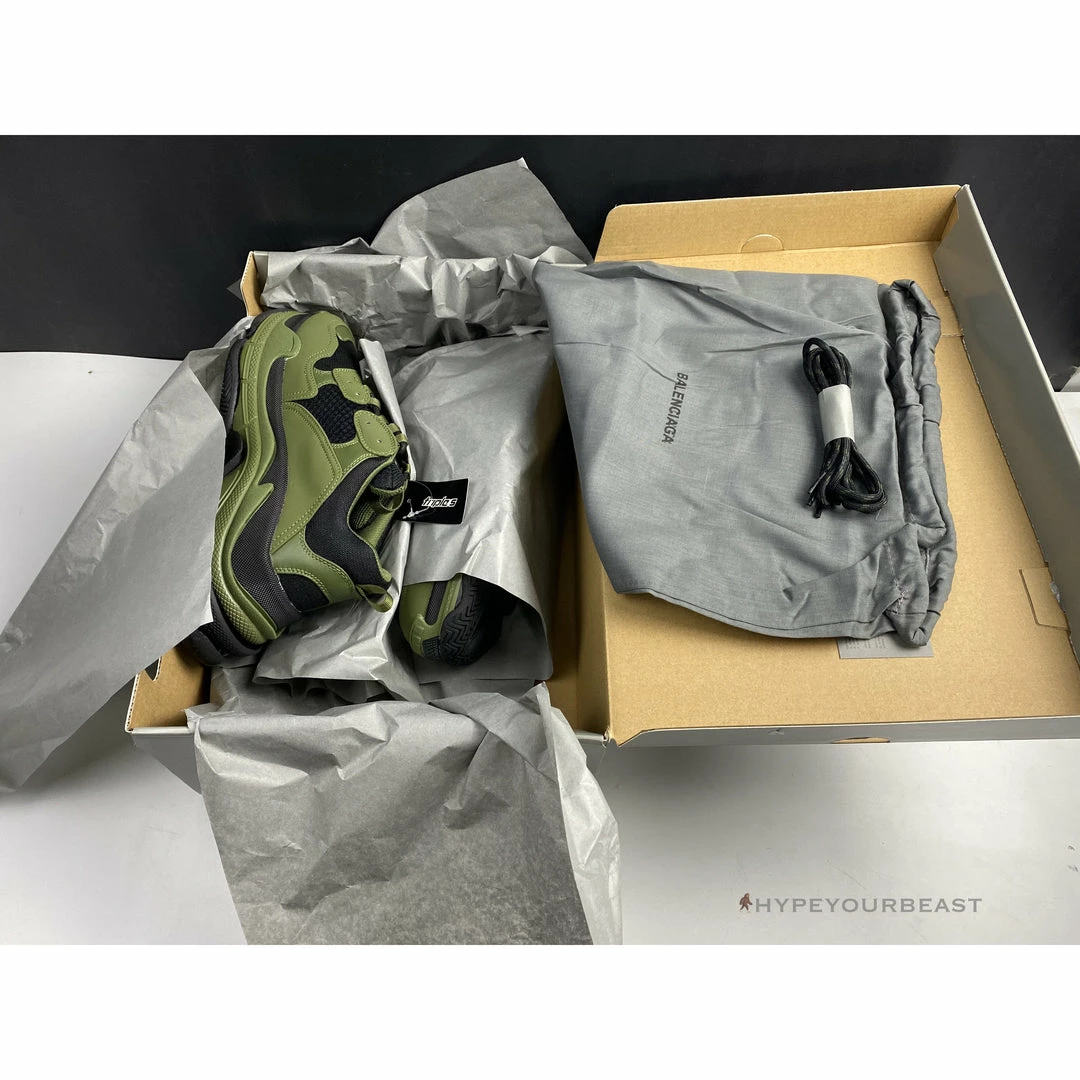 bcg triple s green / black Ba*len*cia*ga