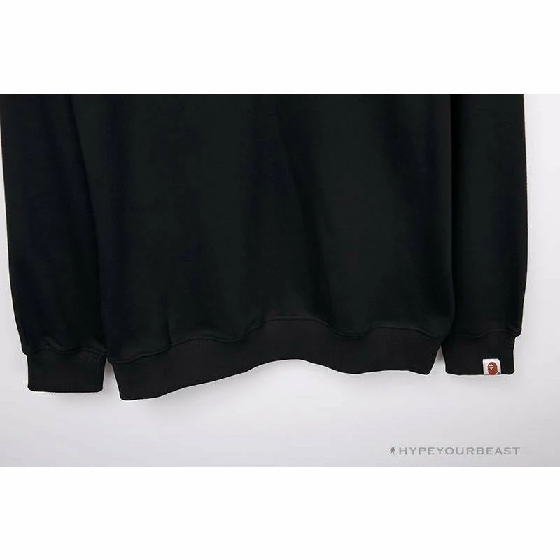 Clothes BAPE Classic Ape Head Embroidered Long Sleeve Shirt ‘BLACK’